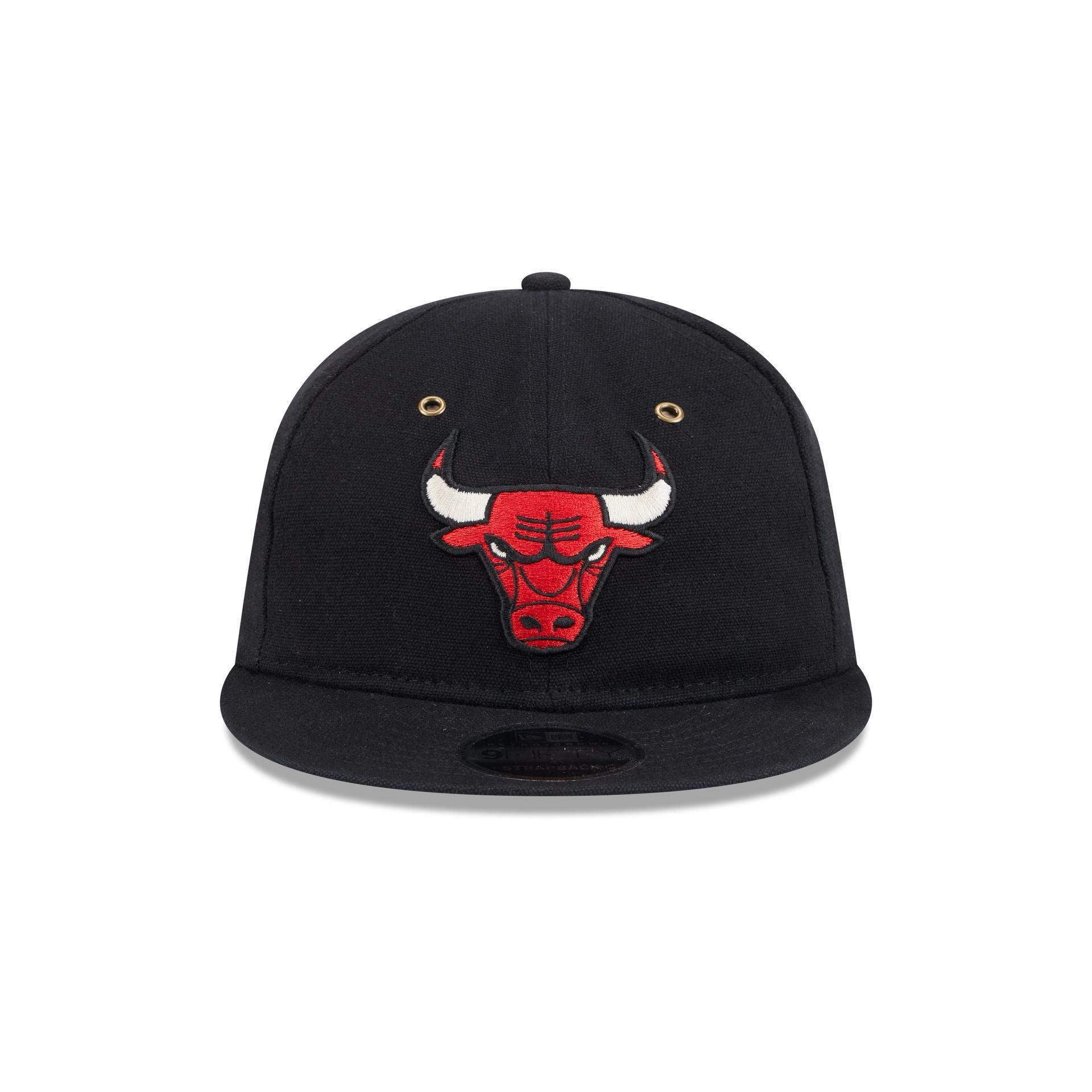 Chicago Bulls Cotton Canvas Retro Crown 9FIFTY Adjustable Hat Male Product Image