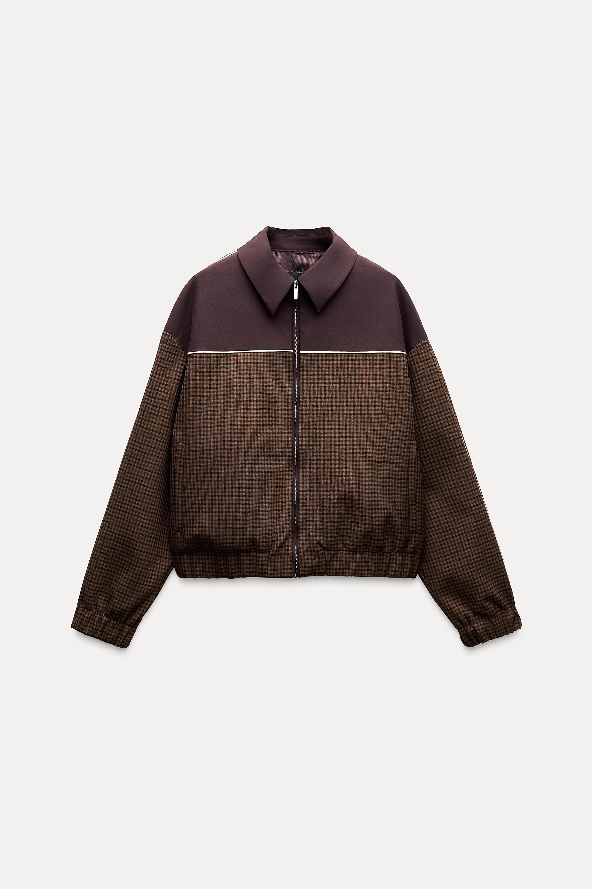 CHECKERED BOMBER JACKET Product Image