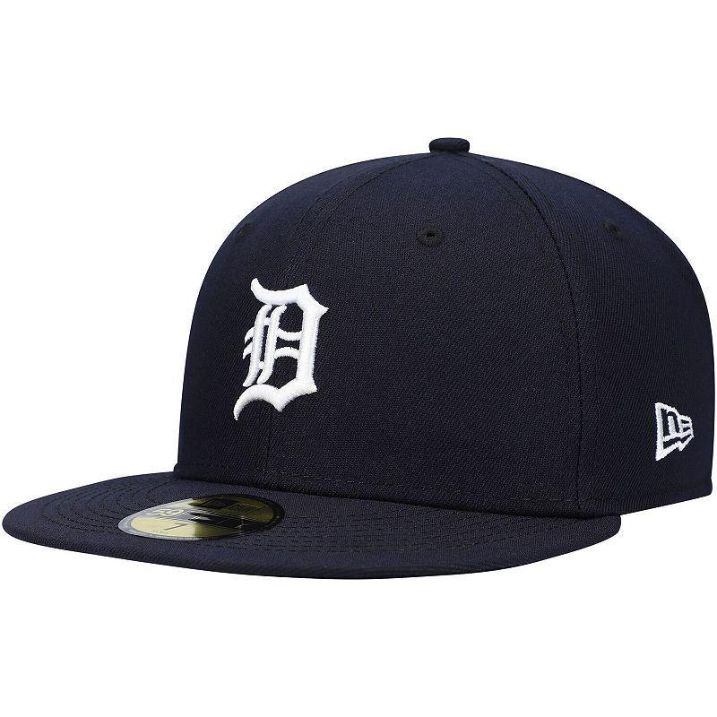 Mens New Era Detroit Tigers Authentic Collection On-Field Home 59FIFTY Fitted Hat Blue Product Image