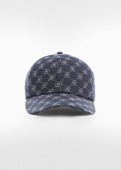 MANGO - Logo print denim cap - One size - Women Product Image