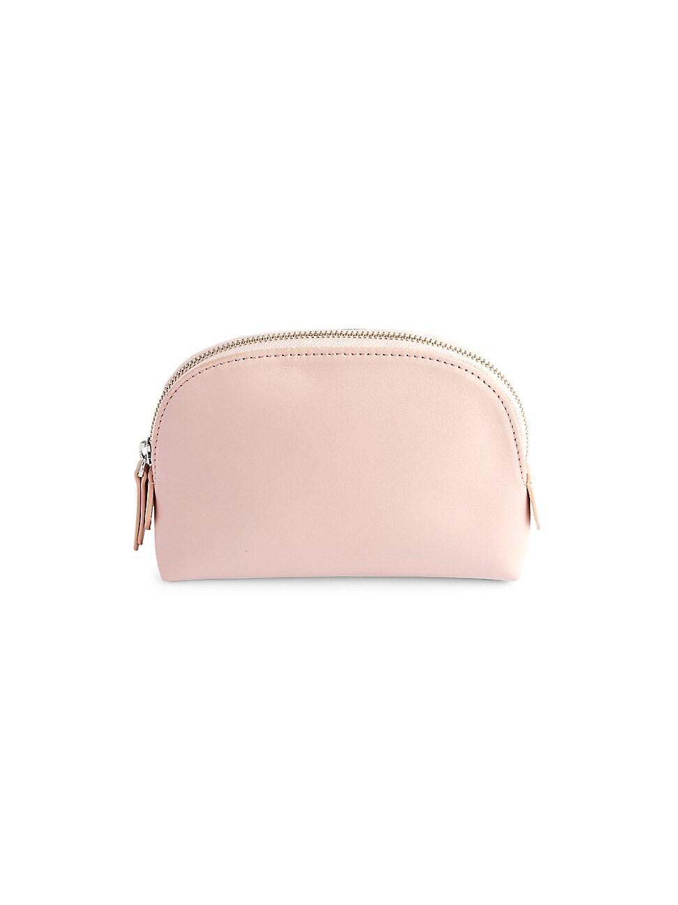 Womens Compact Leather Cosmetic Bag Product Image