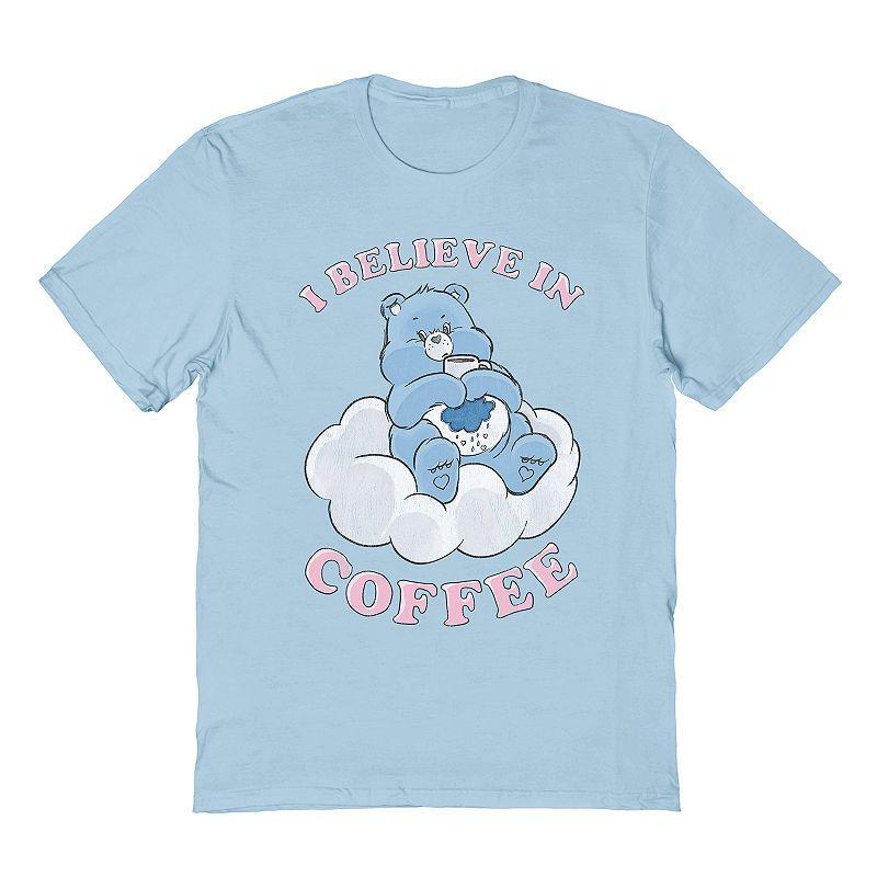 Mens Care Bear T-Shirt Light Blue Product Image