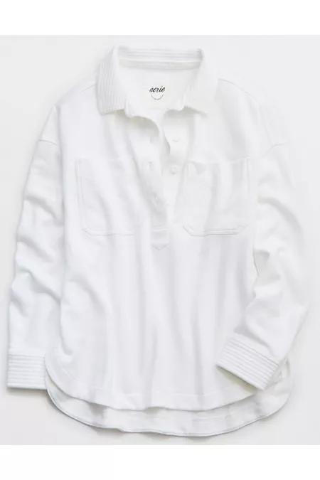 Aerie Popover Polo Sweatshirt Women's Product Image