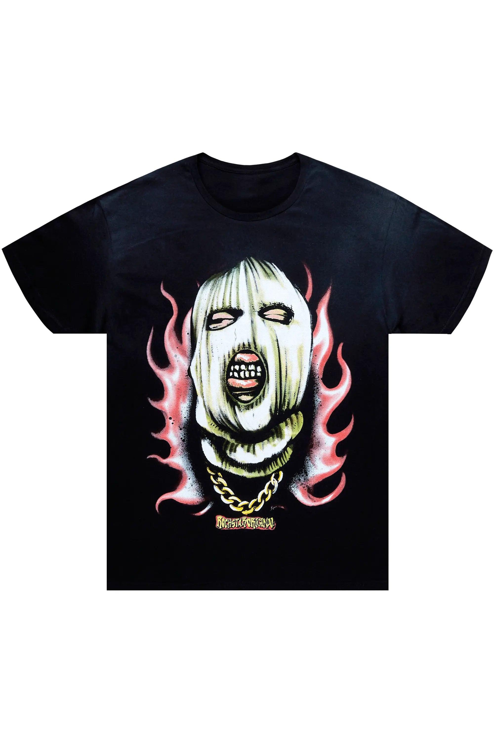 Badra Black Graphic T-Shirt Male Product Image