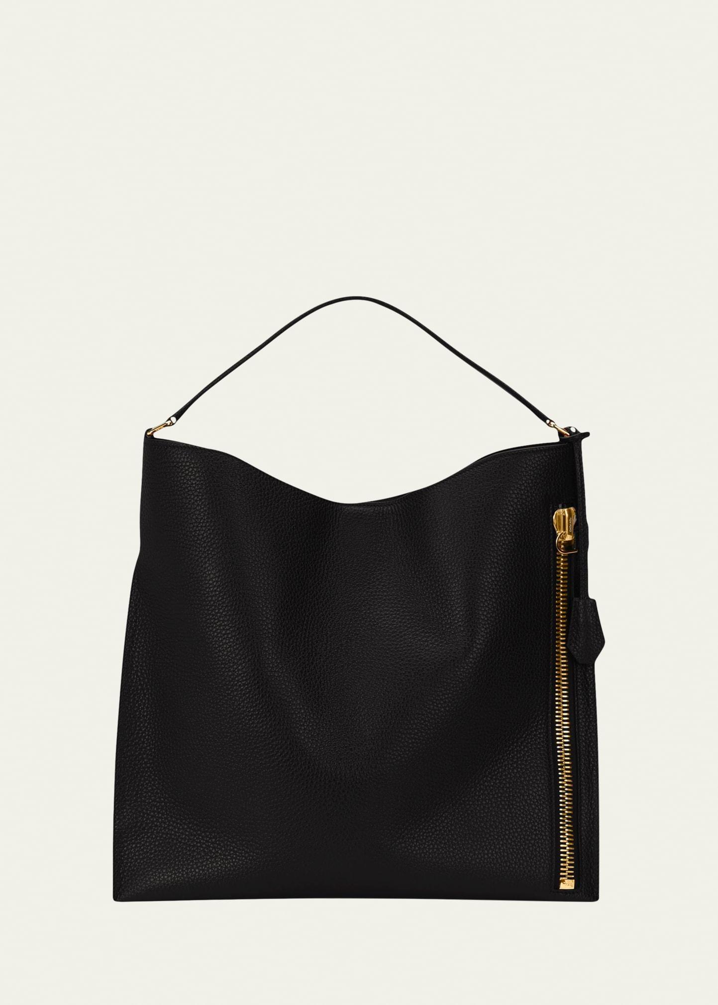 TOM FORD Small Alix Grain Leather Hobo Bag Product Image