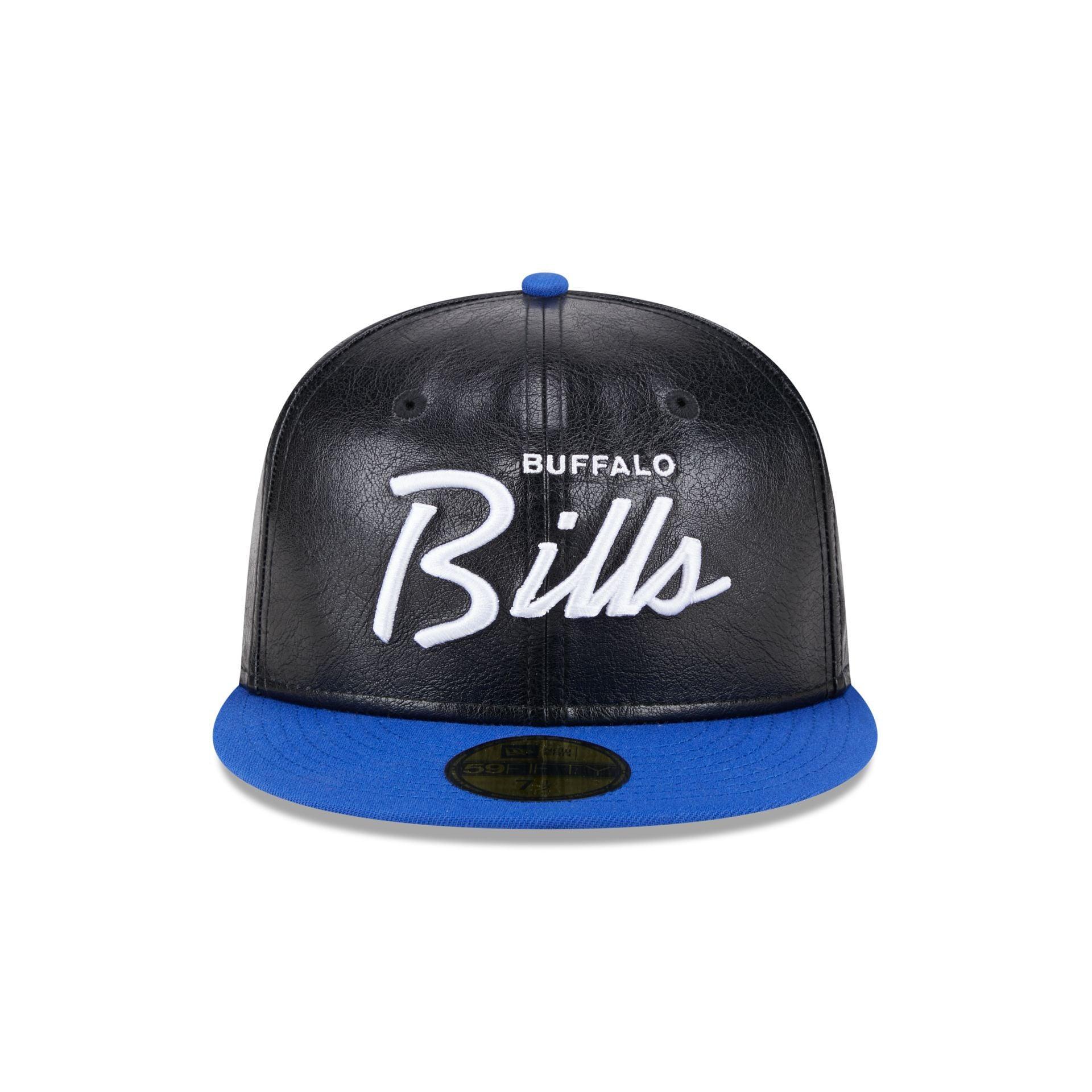 Buffalo Bills Faux Leather Crown 59FIFTY Fitted Hat Male Product Image