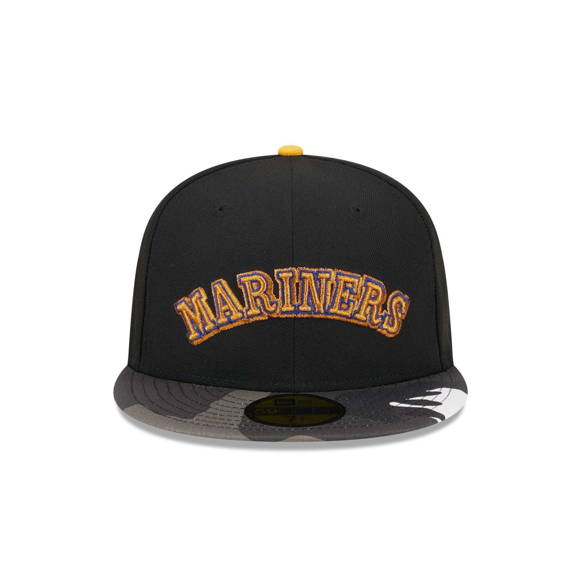 Seattle Mariners Metallic Camo 59FIFTY Fitted Hat Male Product Image