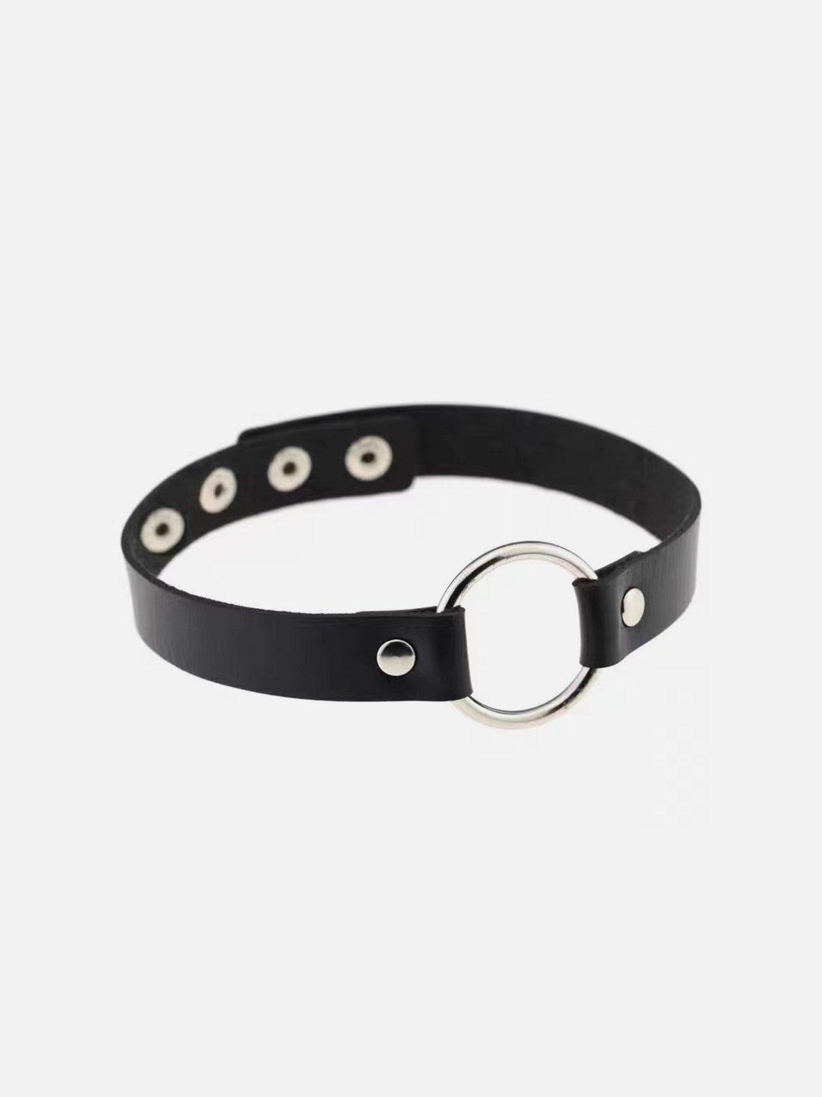 Simple Heart Leather Choker Product Image