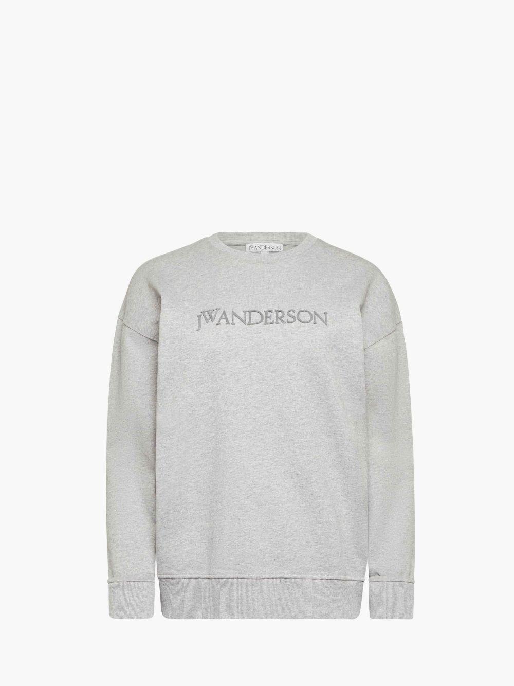 CLASSIC LOGO EMBROIDERY SWEATSHIRT in grey | JW Anderson US  Product Image