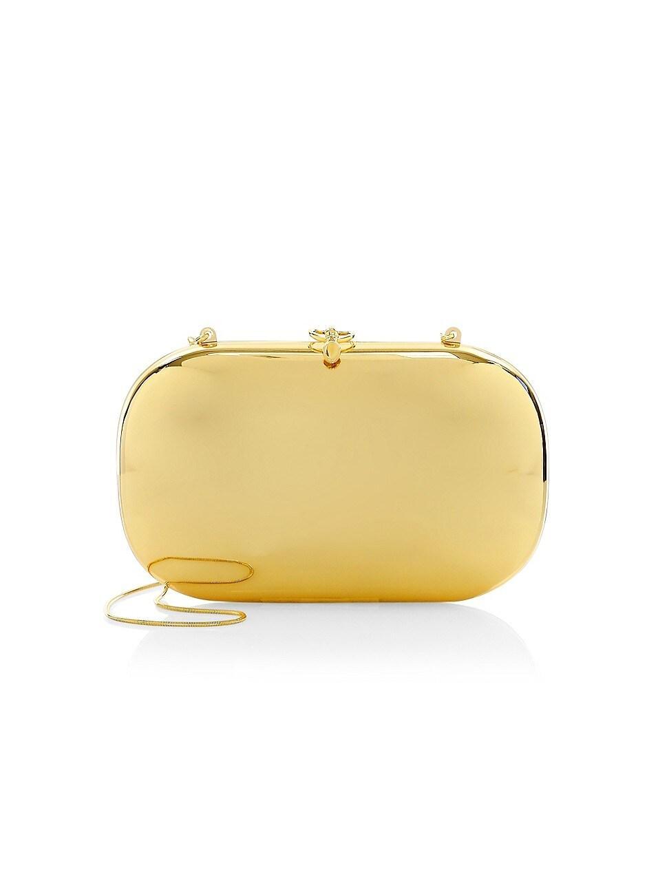 Womens Elina PLUS 18K Goldplated Mirrored Clutch Product Image