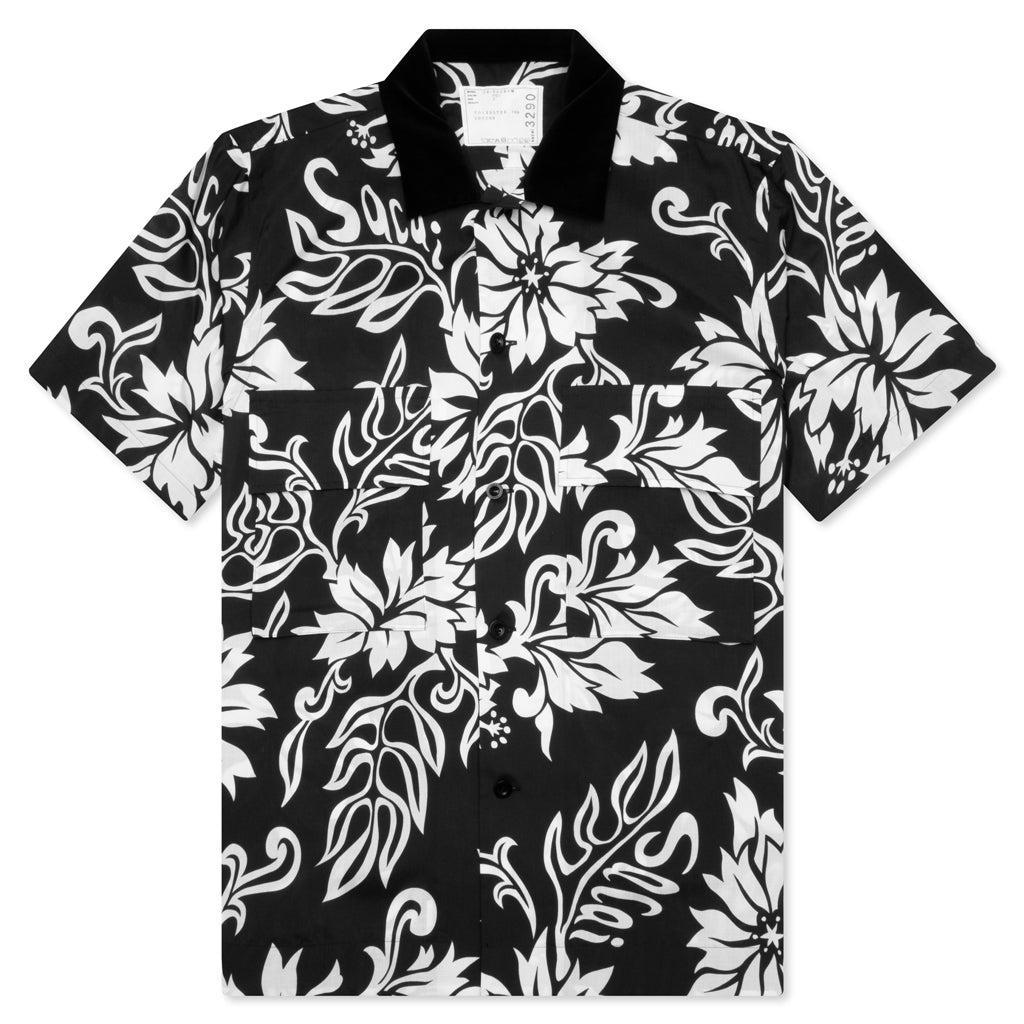 Floral Print Shirt - Black Male product image