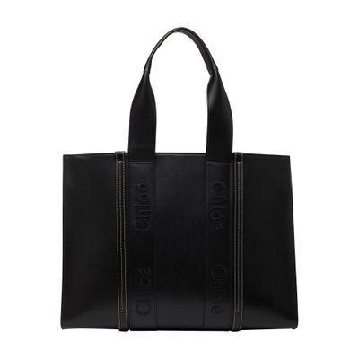 Woody Medium Tote Bag In Black Product Image