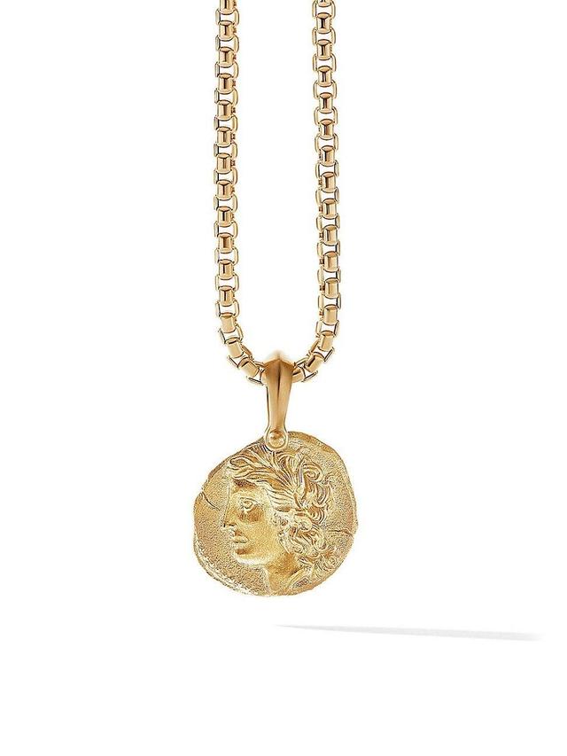 Mens Virgo Amulet in 18K Yellow Gold, 27mm Product Image