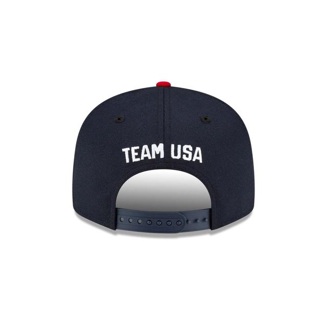 Team USA Navy 9FIFTY Snapback Hat Male Product Image