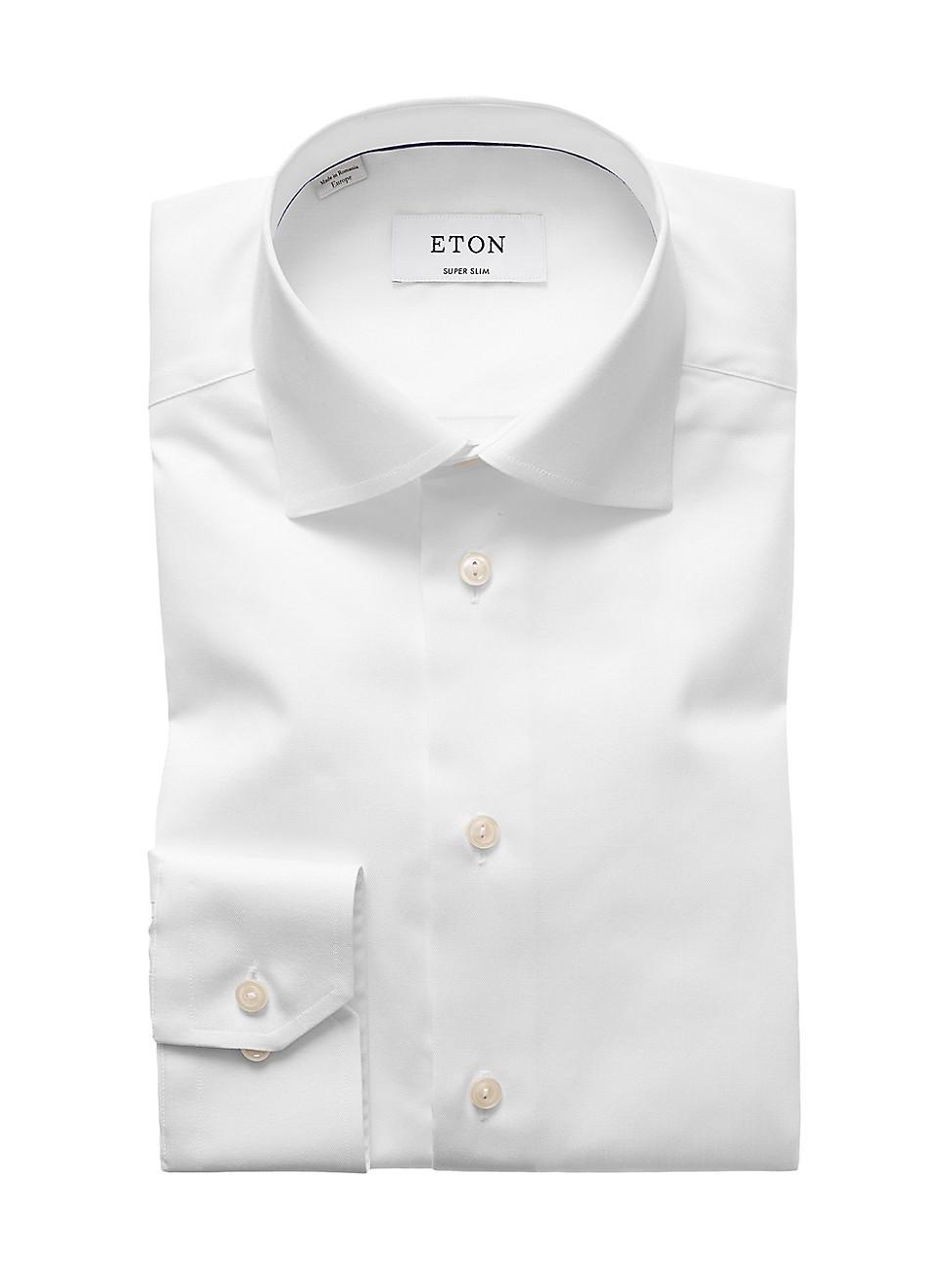 Eton Super Slim Fit Cotton Dress Shirt Product Image