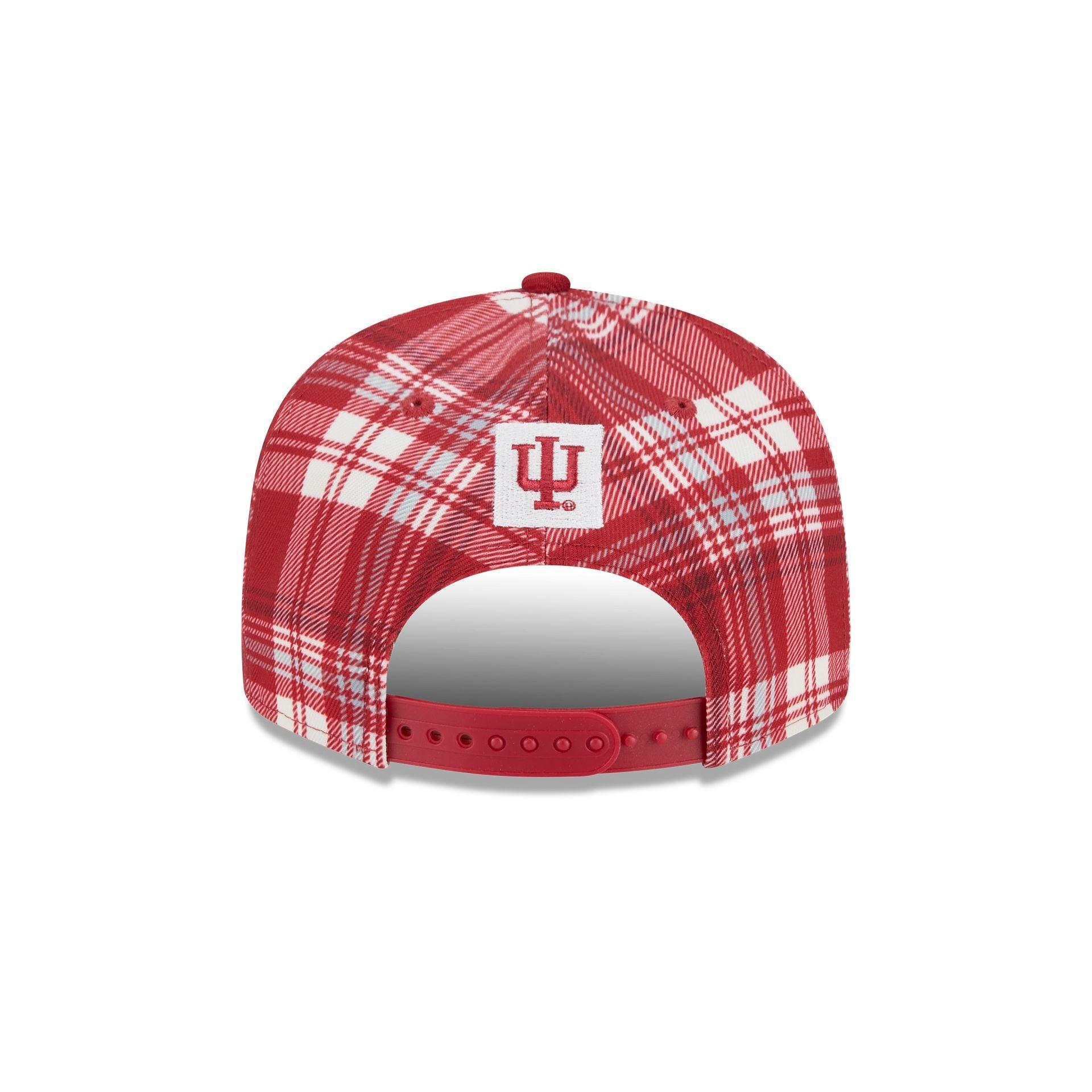 Indiana Hoosiers Plaid 9FIFTY Snapback Hat Male Product Image