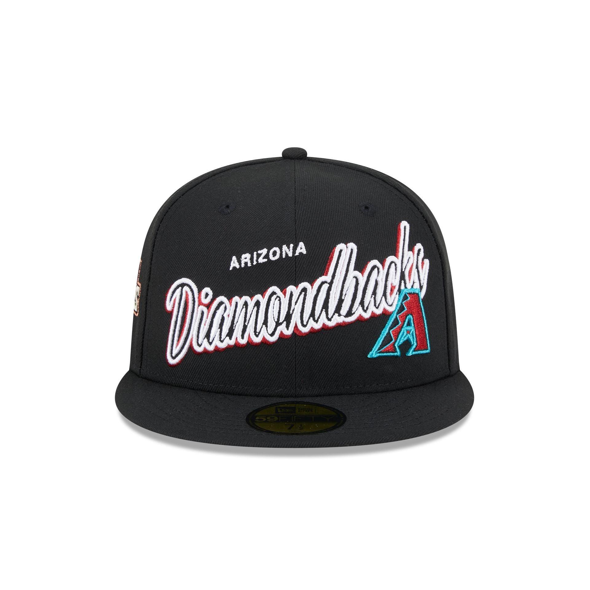 Arizona Diamondbacks Script Sided 59FIFTY Fitted Hat Male Product Image