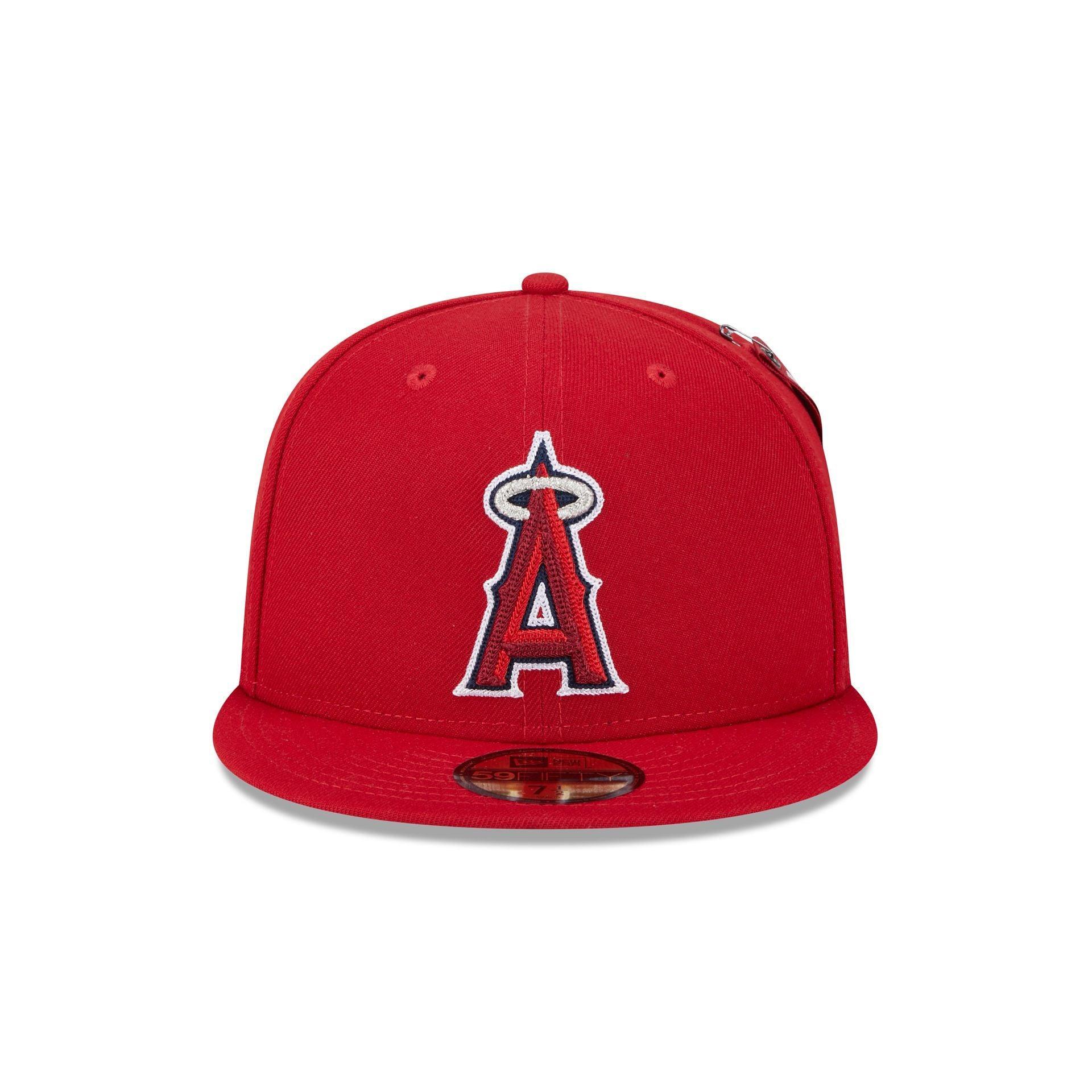 Alpha Industries x Los Angeles Angels Red 9FIFTY Snapback Hat Male Product Image