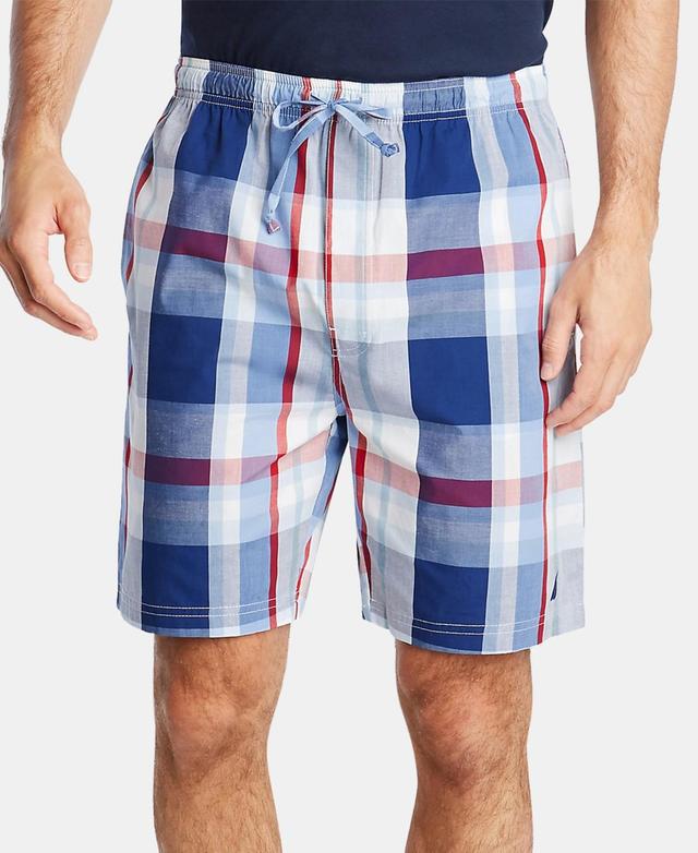 Nautica Mens Cotton Plaid Pajama Shorts Product Image