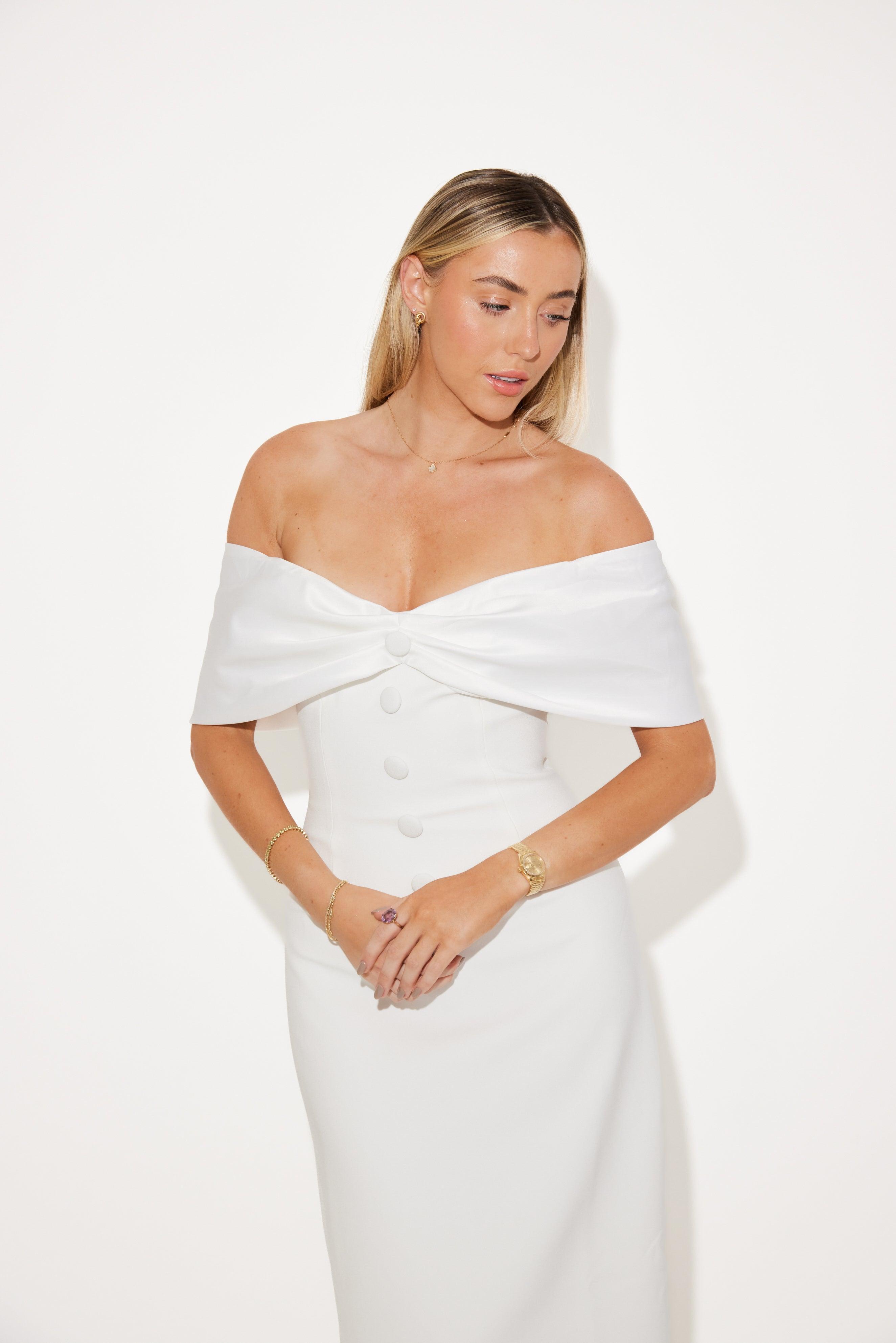 The Ultimate Muse Bow Midi Dress Product Image