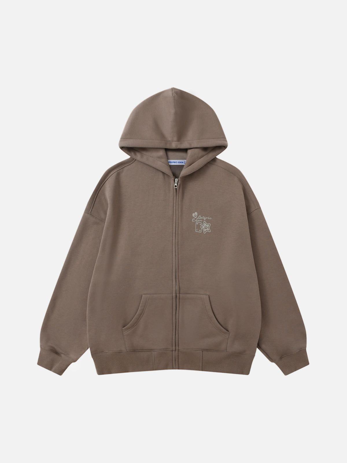 [Pre-Order] Aelfric Eden Basic Print Zip Up Hoodie Product Image