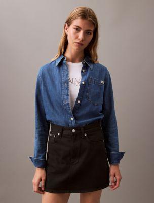 Denim Mini Skirt Product Image