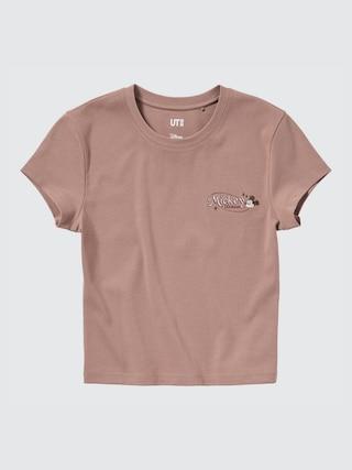 Womens Disney Collection Ut (Mini Short-Sleeve Graphic T-Shirt) Brown XL UNIQLO US Product Image