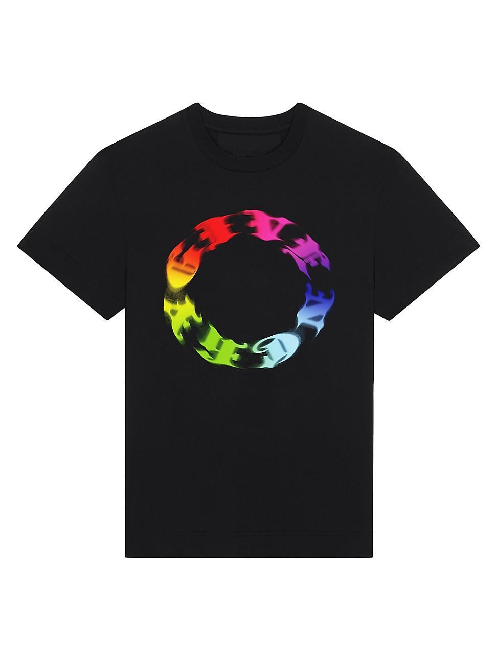 Mens Oversized T-Shirt In Cotton With Circle Print product image