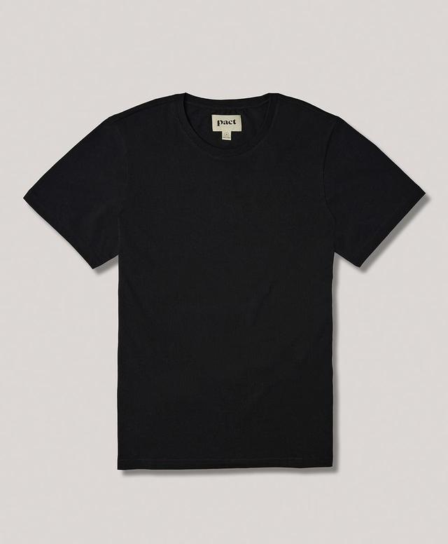 Mens Black Softspun Crew Neck Tee S Product Image