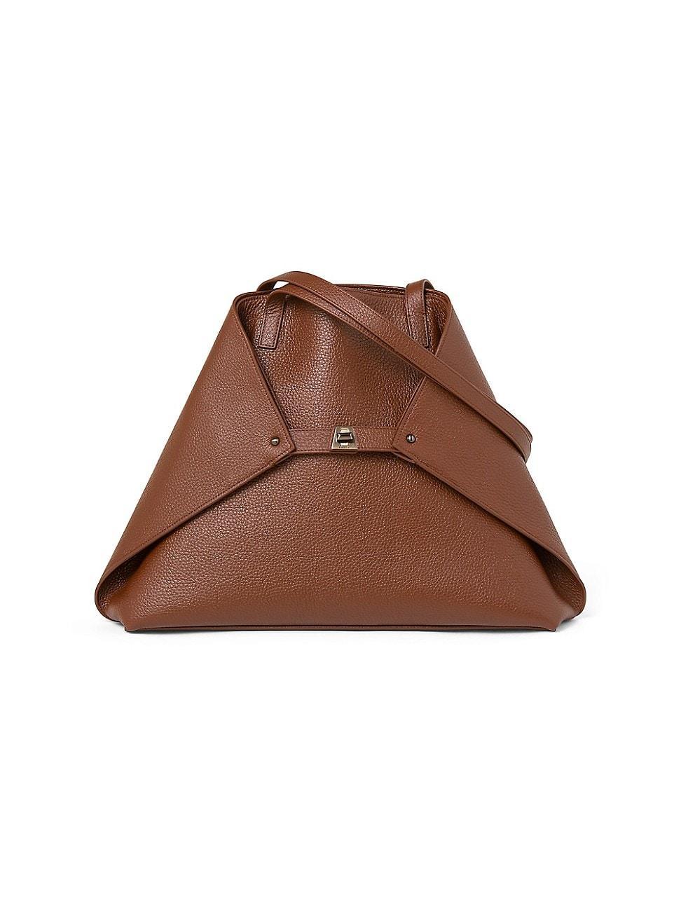 Womens AI Medium Leather Shoulder Bag Product Image