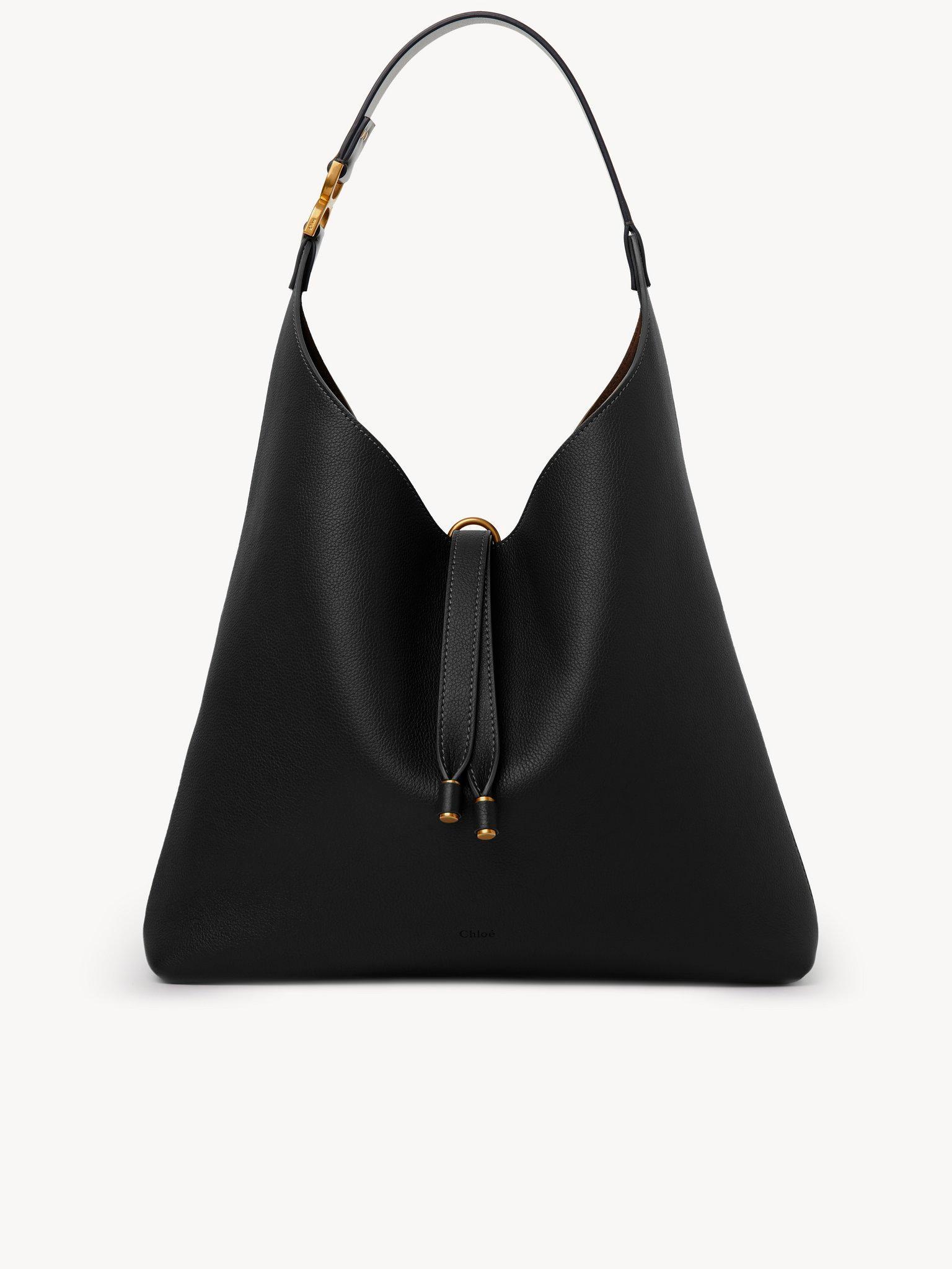 Marcie hobo bag in suede leather Product Image