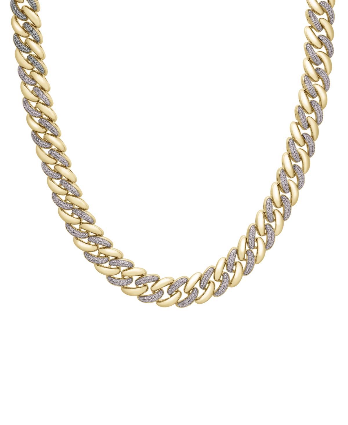 Mens Diamond Pave Wide Link 24 Chain Necklace (1/2 ct. t.w.) Product Image