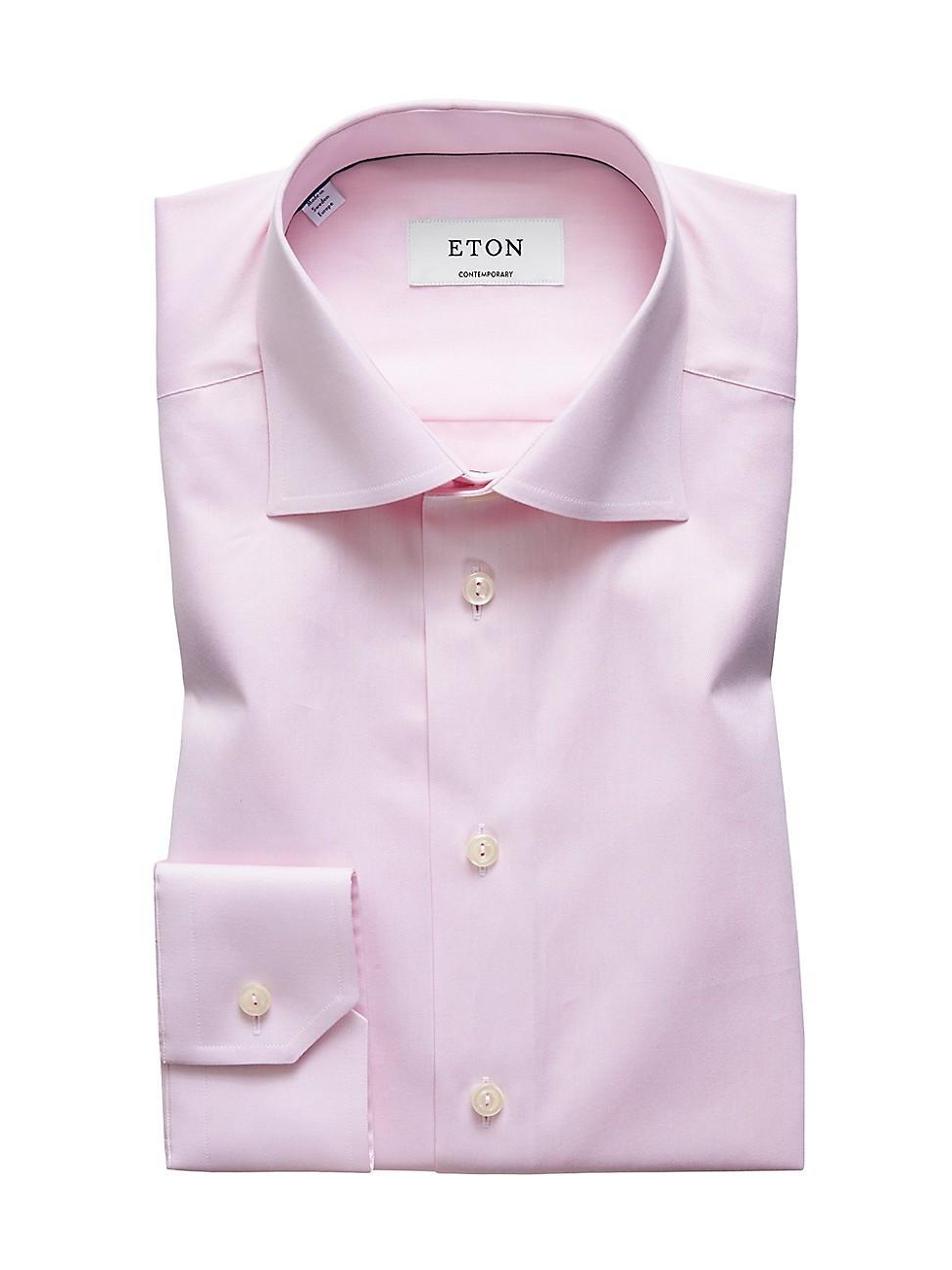 Eton Contemporary Fit Twill Dress Shirt Product Image