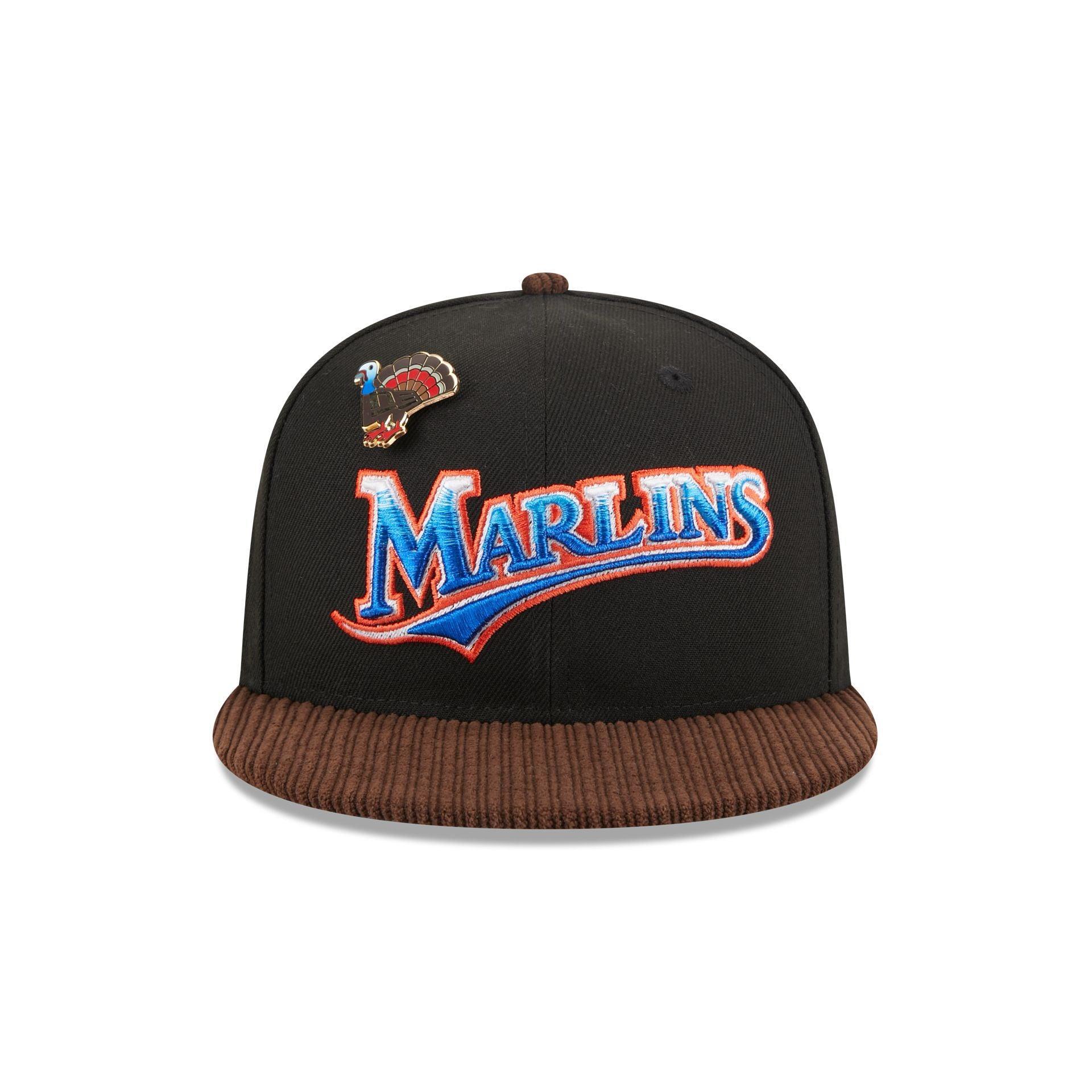 Miami Marlins Feathered Cord 59FIFTY Fitted Hat Male Product Image