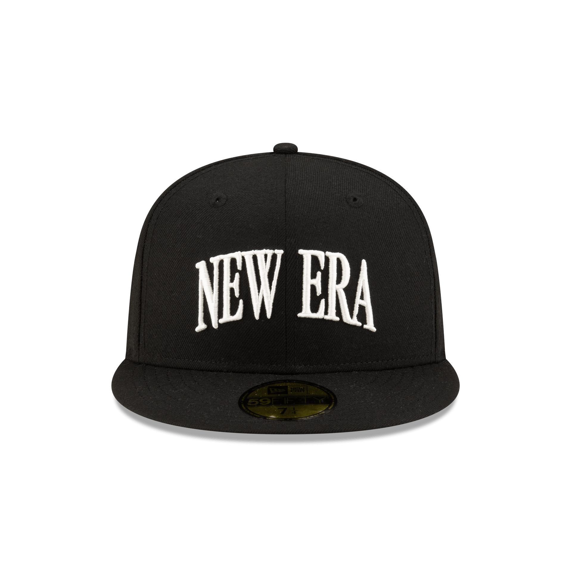 Brand New Era Sized Black 59FIFTY Fitted Hat Male Product Image