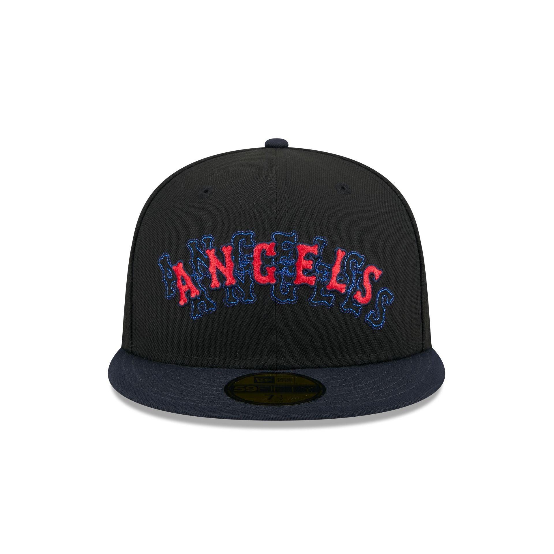 Los Angeles Angels Shadow Stitch 59FIFTY Fitted Hat Male Product Image