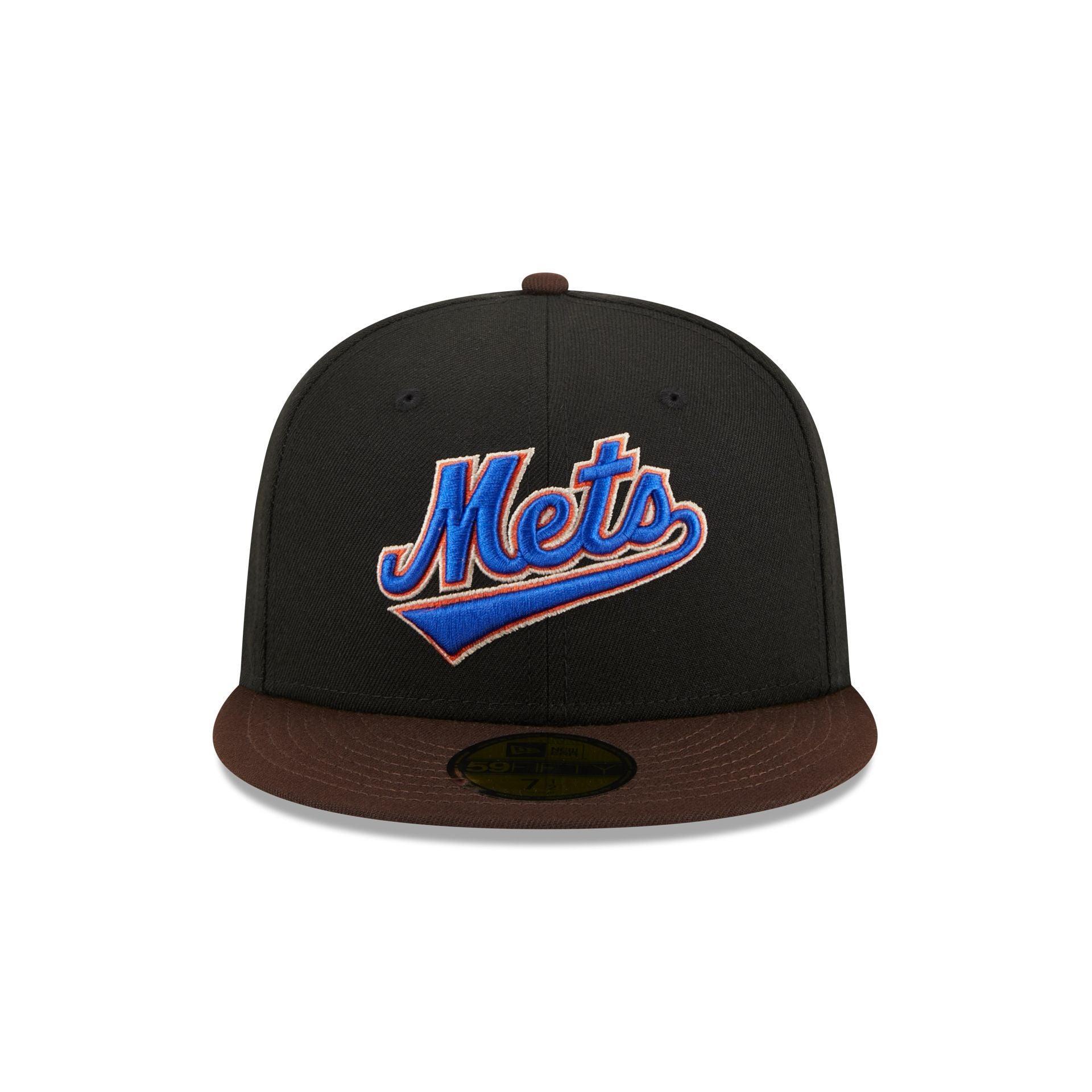 New York Mets Chocolate Visor 59FIFTY Fitted Hat Male Product Image