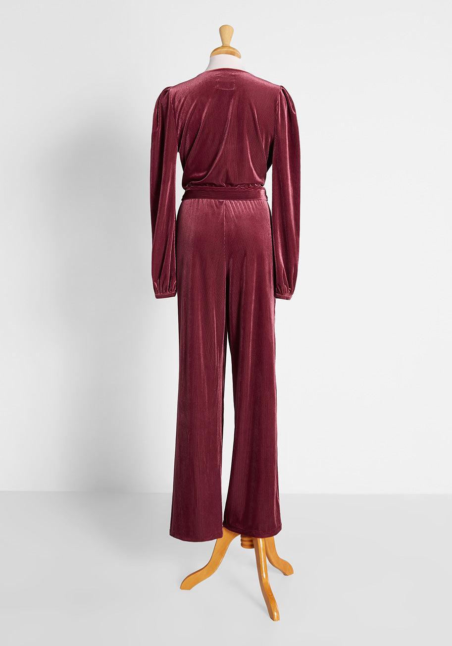 A Velvet Persuasion Jumpsuit Product Image