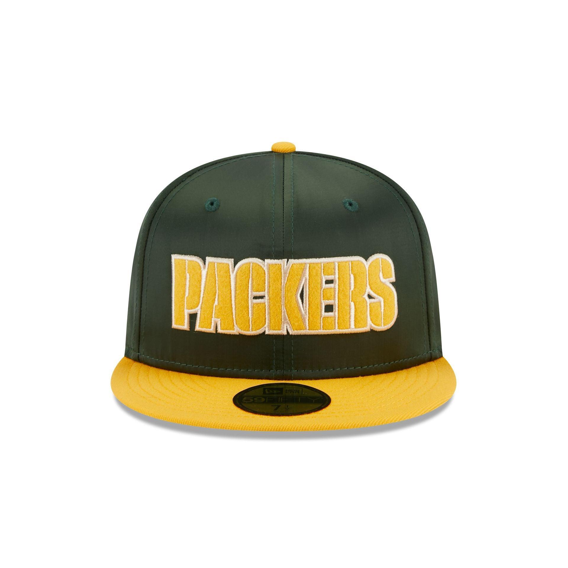 Green Bay Packers Satin 59FIFTY Fitted Hat Male Product Image