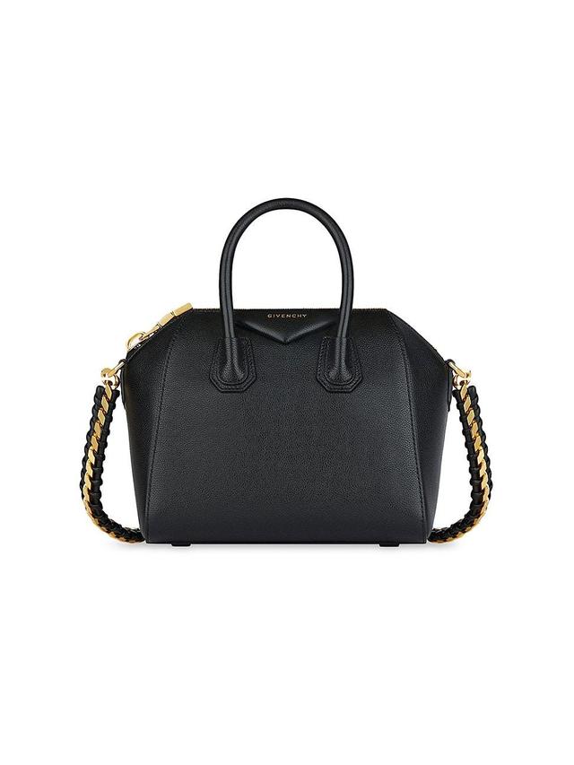 Womens Mini Antigona Top Handle Bag In Grained Leather Product Image