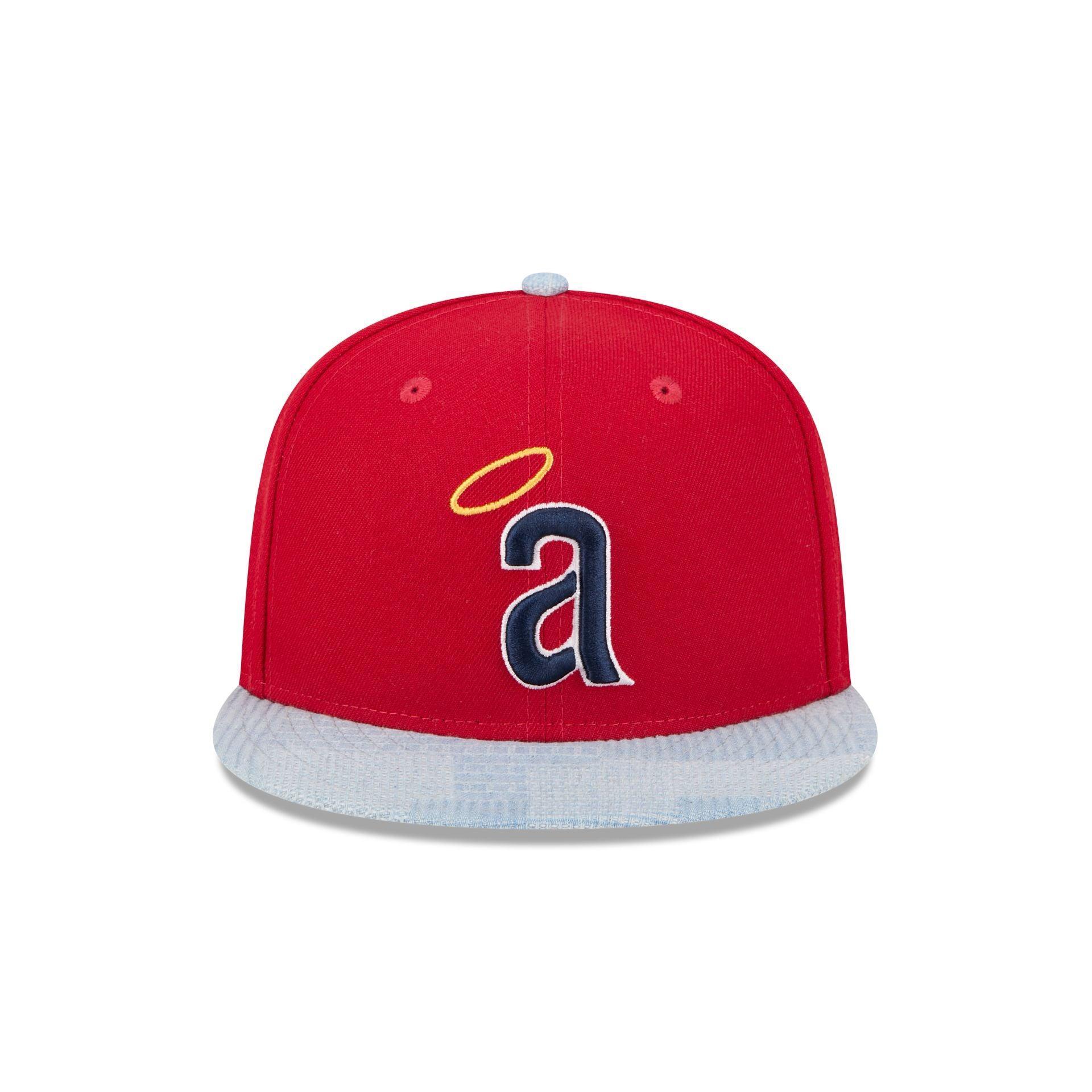 Los Angeles Angels Patch Denim 59FIFTY Fitted Hat Male Product Image