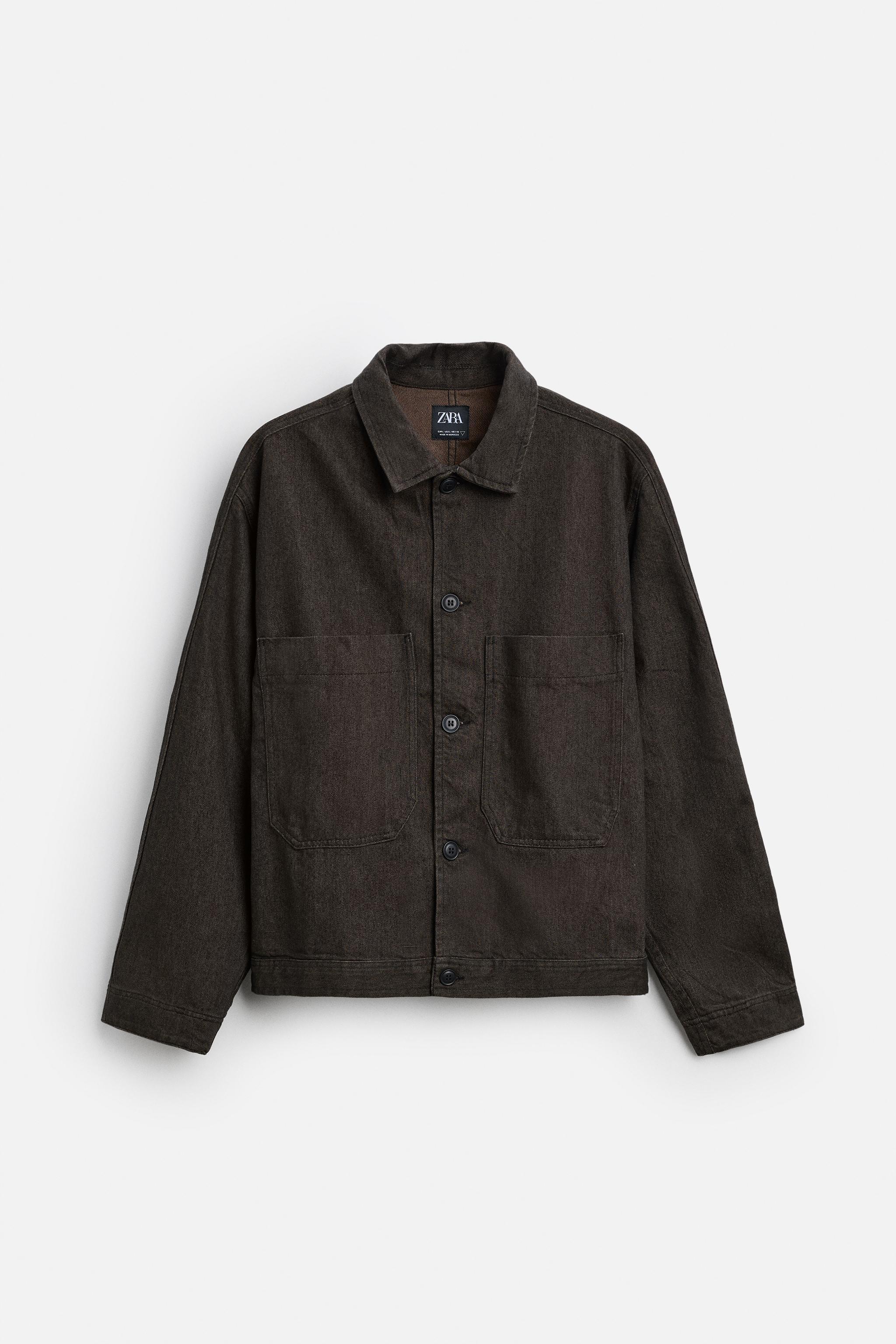 STRUCTURED DENIM OVERSHIRT Product Image