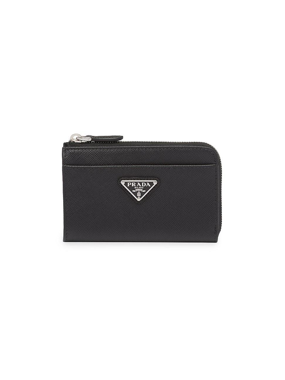 Womens Saffiano Keychain Card Case Product Image