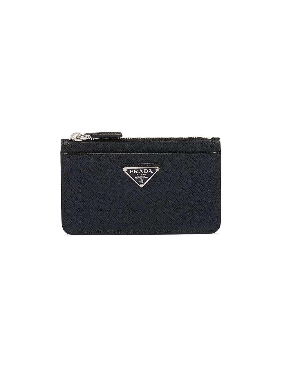 Mens Saffiano Leather Card Holder Product Image