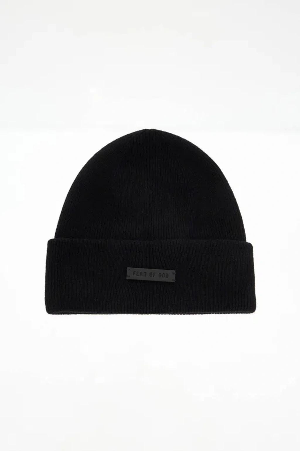 Cashmere Beanie Hat For In Black Product Image