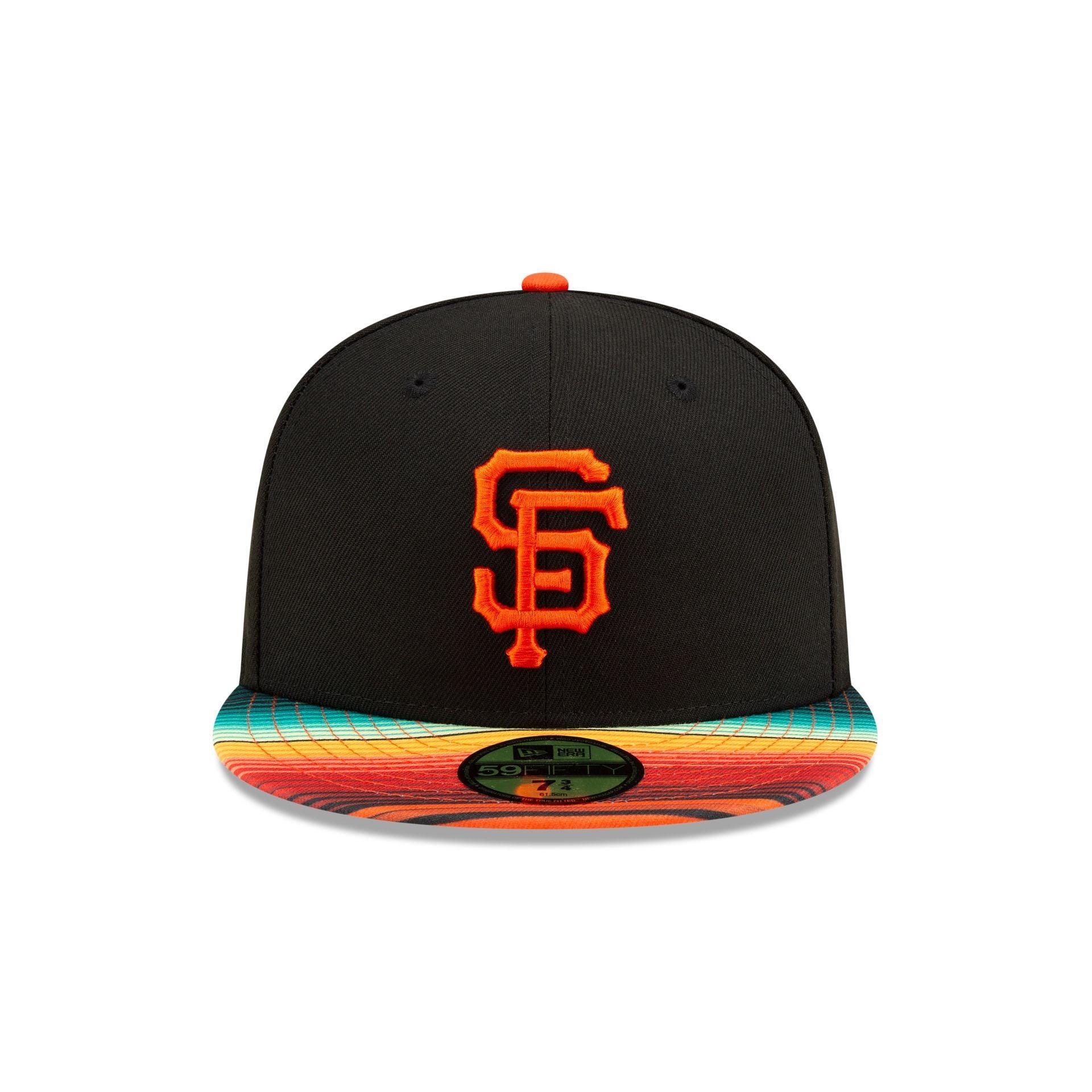 San Francisco Giants Turn Back the Clock Pattern Visor 59FIFTY Fitted Hat Male Product Image