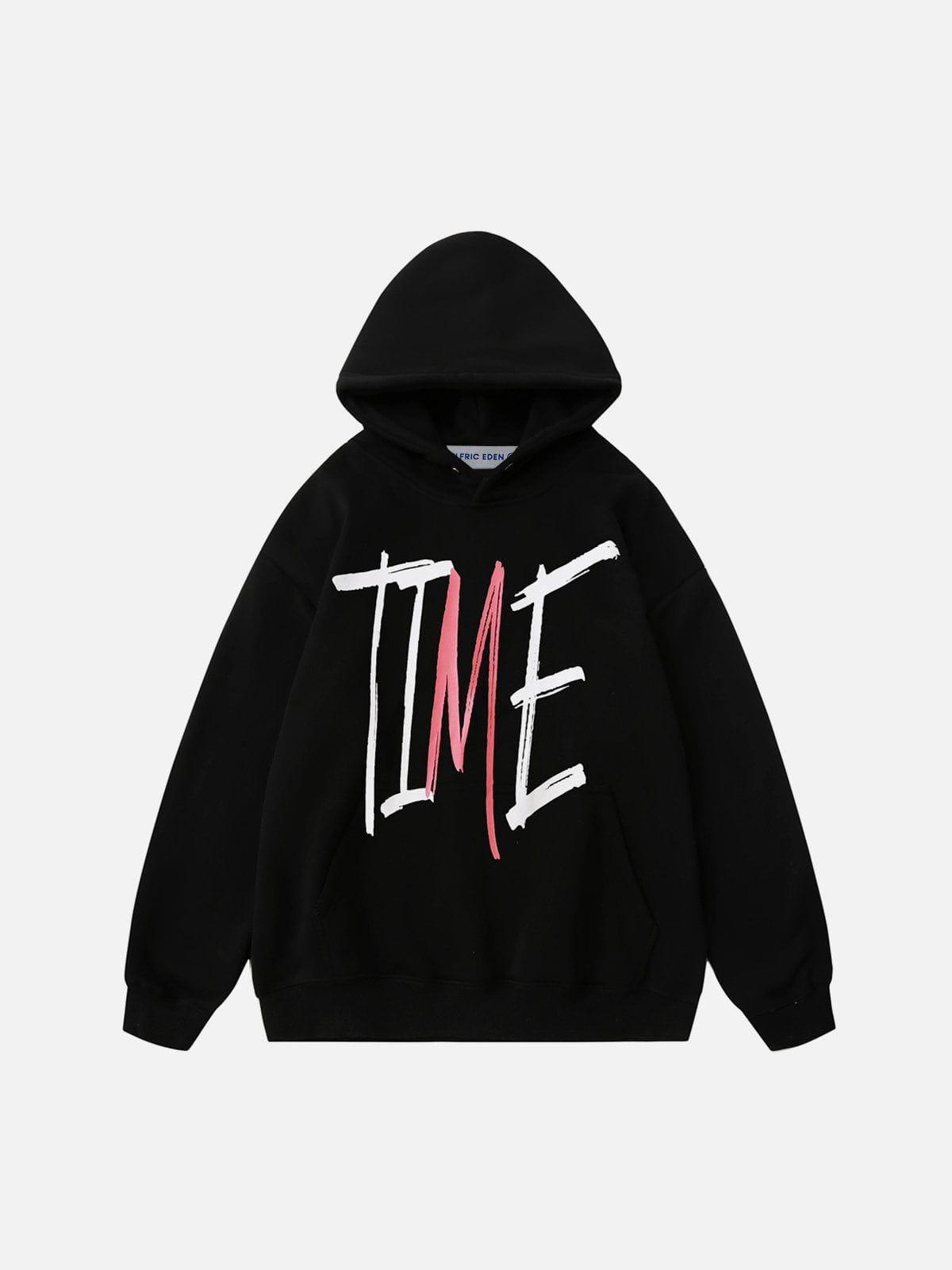 Aelfric Eden Graffiti Letter Print Hoodie Product Image