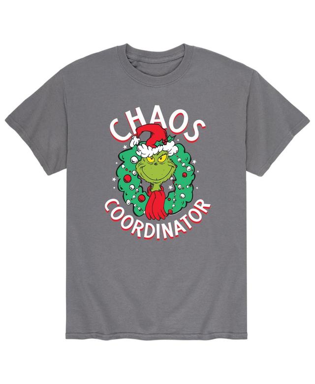 Mens Dr. Seuss The Grinch Chaos T-shirt Product Image