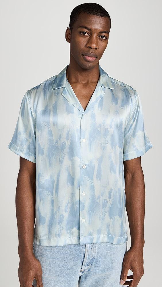 Frescobol Carioca Roberto Seascape Print Silk Shirt | Shopbop Product Image