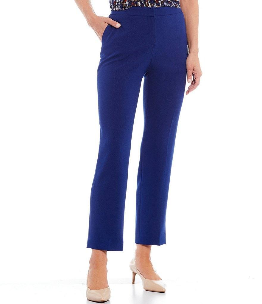 Kasper Petite Size Stretch Crepe Elastic Back Pants Product Image